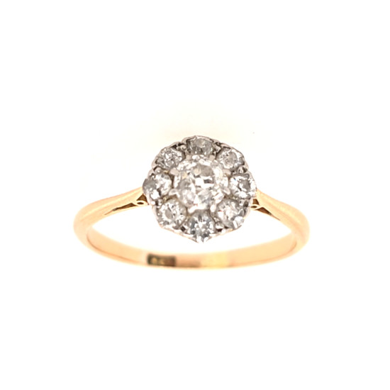 Pre Owned 18ct Diamond Cluster Ring ZX193